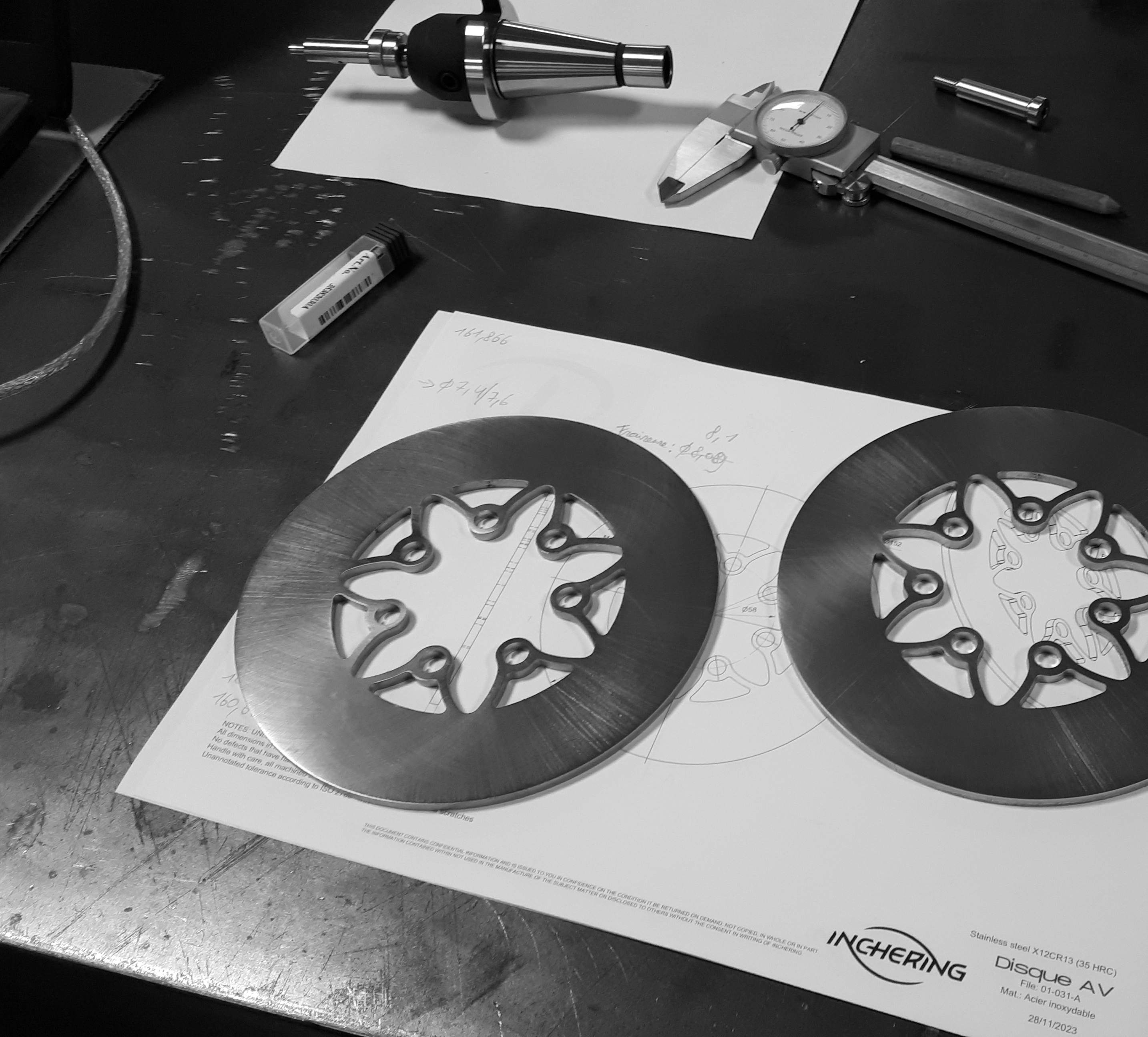 Custom motorcycle brake disc